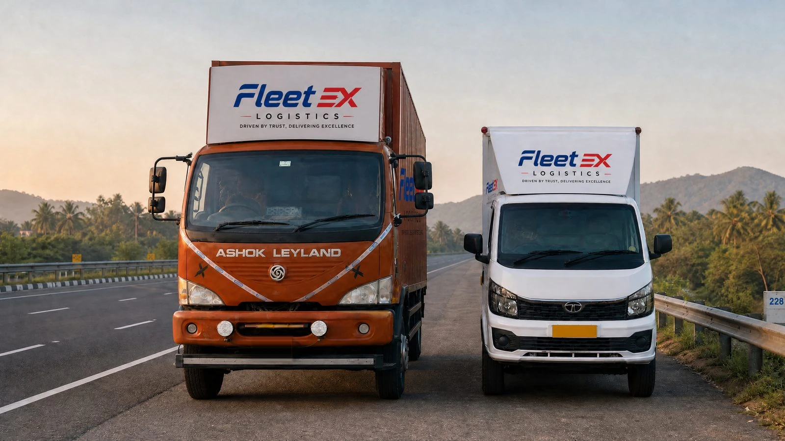 Fleetex India full truckload fleet on the highway